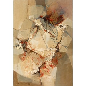 Mashkoor Raza, 18 x 28 Inch, Oil On Canvas, Abstract Painting, AC-MR-736 Mashkoor Raza, 18 x 28 Inch, Oil On Canvas, Abstract Painting, AC-MR-736